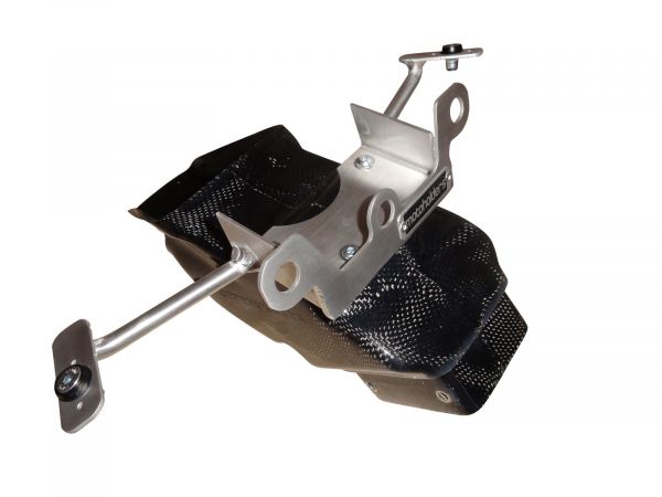 Kawasaki ZX 10R 2016-2020 Motoholders Alu Verkleidungshalter Racing für Serieninstrumente inkl. Carbon Luftrohr fairing holder incl. Carbon air tube