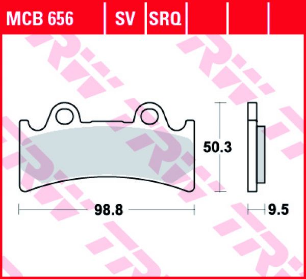 TRW Lucas Bremsbelag MCB 656 SV Sinter Street