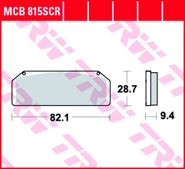 TRW Lucas Racing Bremsbelag MCB 815 SCR Sinter Carbon