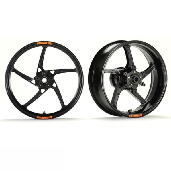 OZ Piega Aluminium Satz schwarz glänzend für Aprilia Modelle, RSV1000R 2001-2009 / Tuono 1000R 2006-2011