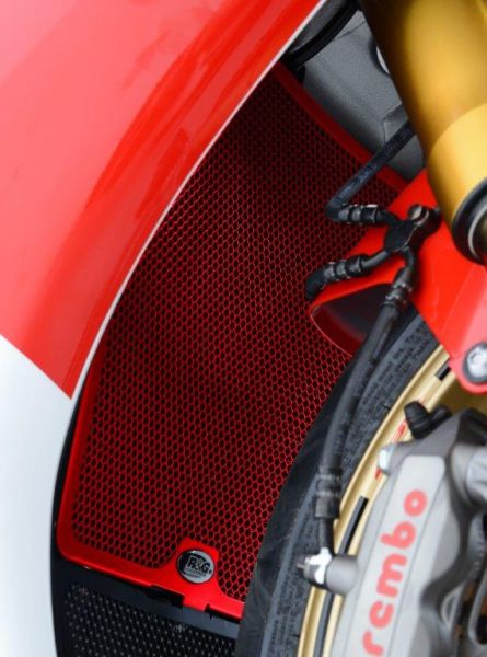 Honda CBR 1000RR 2008 bis 2016 und SP Modelle 2014 bis 2016 R&G Kühlergitter Kühlerschutz rot radiator grille Red