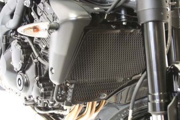 Triumph Speed Triple 2006 bis 2009 R&G Kühlergitter Set Wasser und Öl schwarz oder silber radiator grille set water and oil black or silver