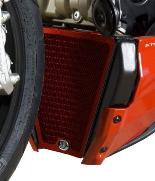 R&G Kühlergitter Set RED Wasser & Öl Ducati Streetfighter 848