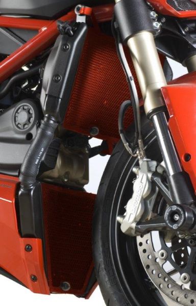 R&G Kühlergitter Set RED Wasser & Öl Ducati Streetfighter 848