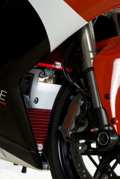 R&G Kühlergitter Set "RED" Wasser & Öl Ducati 848 1098 1198