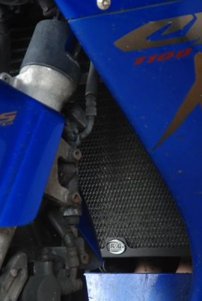 Honda CBR 1100 XX Blackbird 1996 bis 1998 R&G Kühlergitter Kühlerschutz schwarz radiator grille black