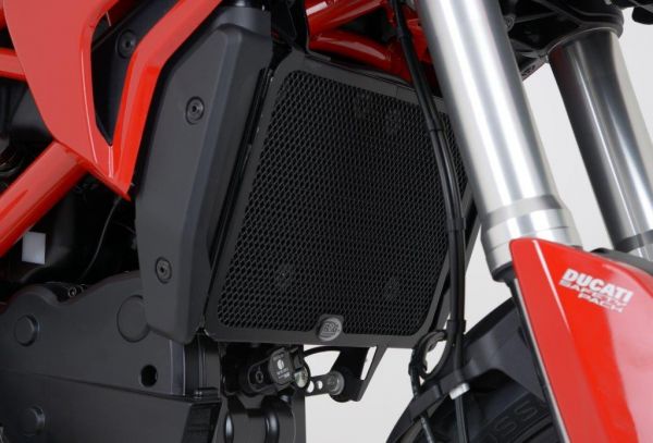 Ducati Hyperstrada 821 und 939 ab 2013 R&G Kühlergitter Kühlerschutz schwarz oder silber radiator grille black or silver