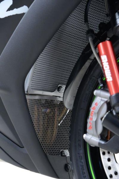 R&G Racing Kühlergitter Wasserkühler Kawasaki ZX-10 R 2008-2020  schwarz oder silber water radiator grilles black or silver