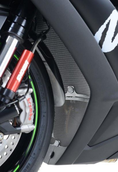 R&G Racing Kühlergitter Wasserkühler Kawasaki ZX-10 R 2008-2020  schwarz oder silber water radiator grilles black or silver