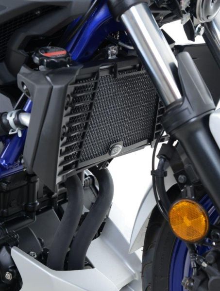 Yamaha YZF-R25 YZF-R3 MT-25 MT-03 ab 2014 R&G Kühlergitter Wasserkühler schwarz oder silber water radiator grilles black or silver