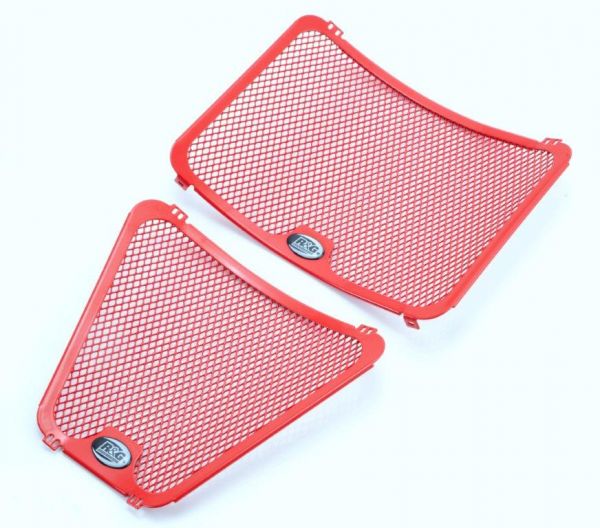 R&G Kühlergitter Set RED Wasser & Öl Ducati Streetfighter 1098