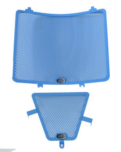 Suzuki GSX-R 1000 ab 2017 R&G Kühler und Ölkühler Schutz Set blau radiator and oil cooler protection set blue