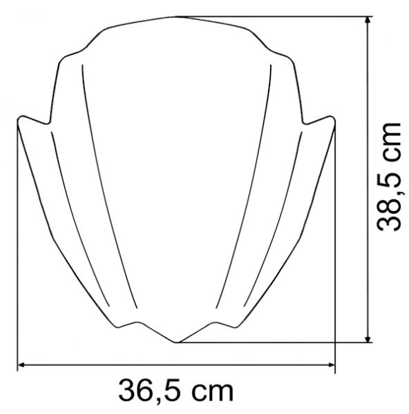 MRA RACING-SCREEN FOR NAKED BIKE - Racing-Screen for Naked-Bikes "RNB" MV Agusta Brutale 675/900/1090-