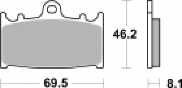 Racing Bremsbelag SBS 631 DS-1 Dual Sinter giftiger Biss