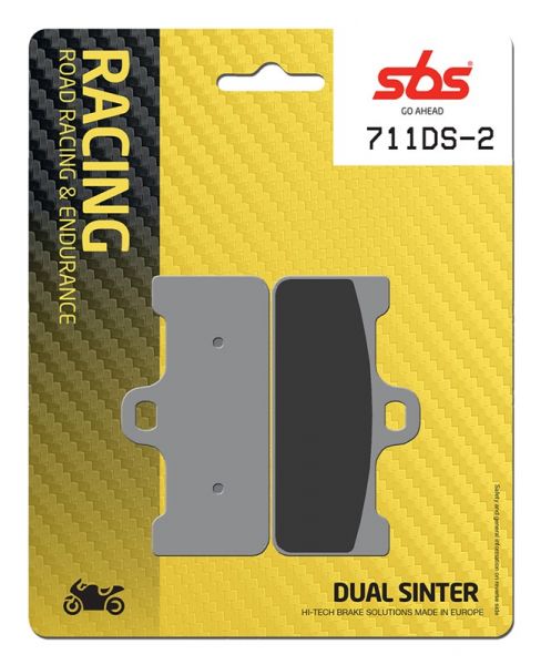 Racing Bremsbelag SBS 711 DS-2 Dual Sinter weicher Biss