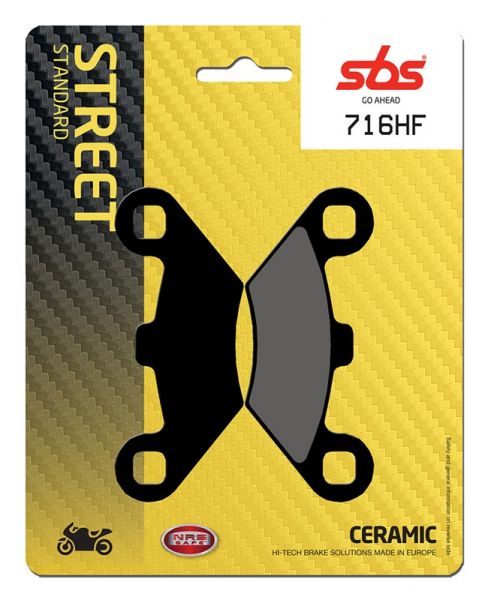 Bremsbelag SBS 716HF Street Ceramic Bremsbelag SBS 716HF Street Ceramic