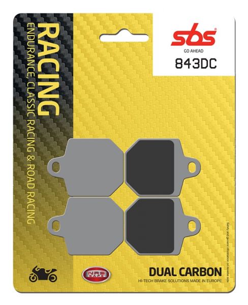 Racing Bremsbelag SBS 843 DC Dual Carbon