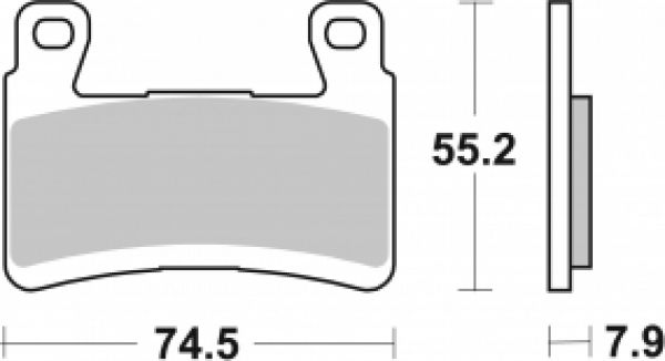 Bremsbelag SBS 894RST (Satz pro Scheibe)