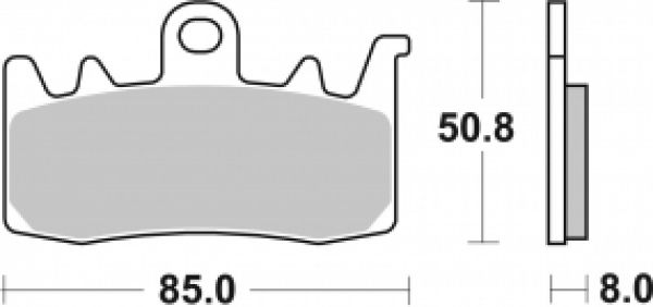 Bremsbelag SBS 900RST (Satz pro Scheibe)