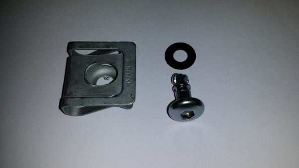 Schnellverschluss mit Inbus Innensechskant zum Stecken 14 mm Stiftlänge Fastener to plug total post length 14 mm