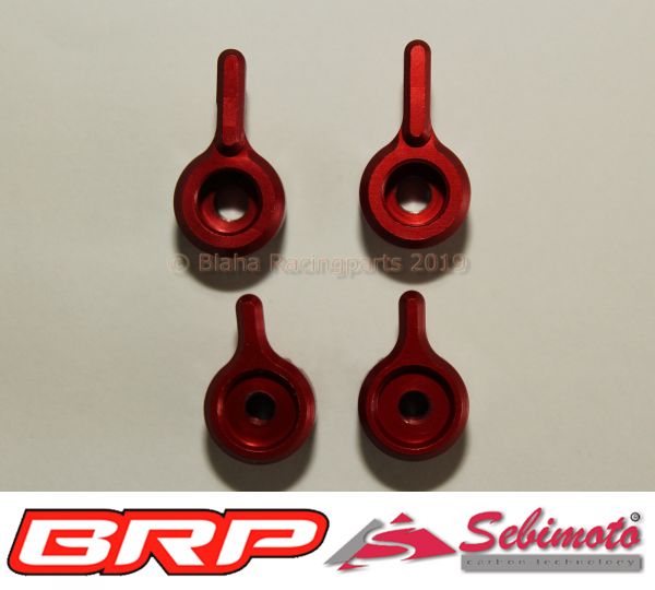 Titax Versteller Set 4 teilig rot für Hebel