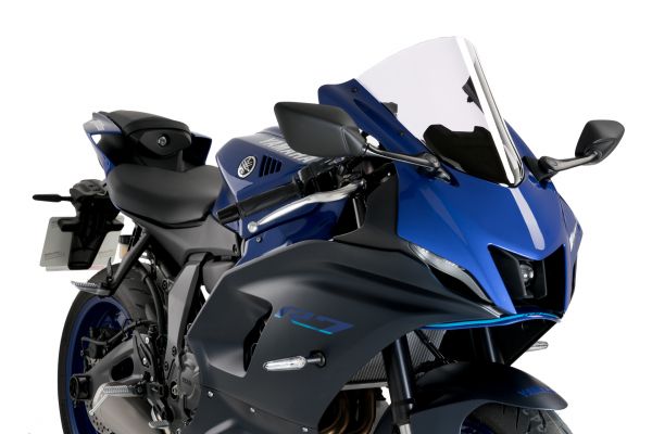 PUIG R-Racer Scheibe für YAMAHA YZF-R6 2017- 2020, YZF-R6 RACE 2022-2024 und YAMAHA YZF-R7 2022- 2025