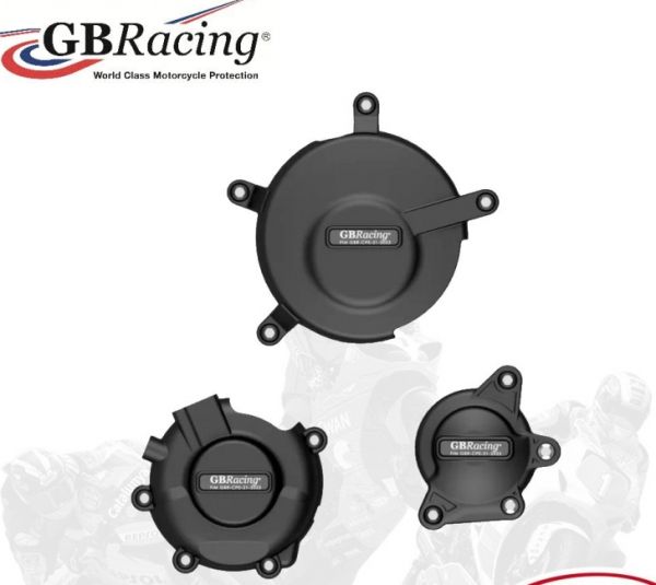 GBRacing Motordeckelschützer Satz  Suzuki GSXR 600 2006 bis 2009 und 2010 bis 2016 K6 bis K9 und L0 bis L6 GB Racing Protektor Enginecover protection set