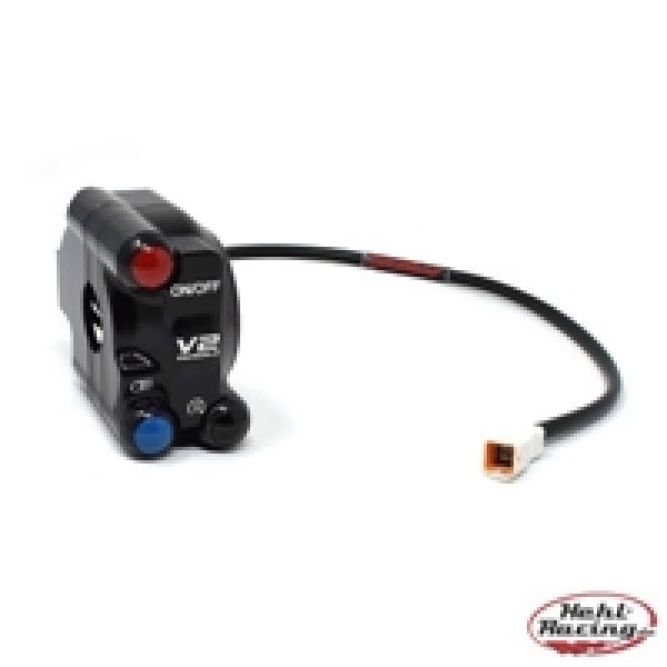Jetprime Gasgriffschale mit Lenkerschaltereinheit gefräst Ducati V2 plug & play