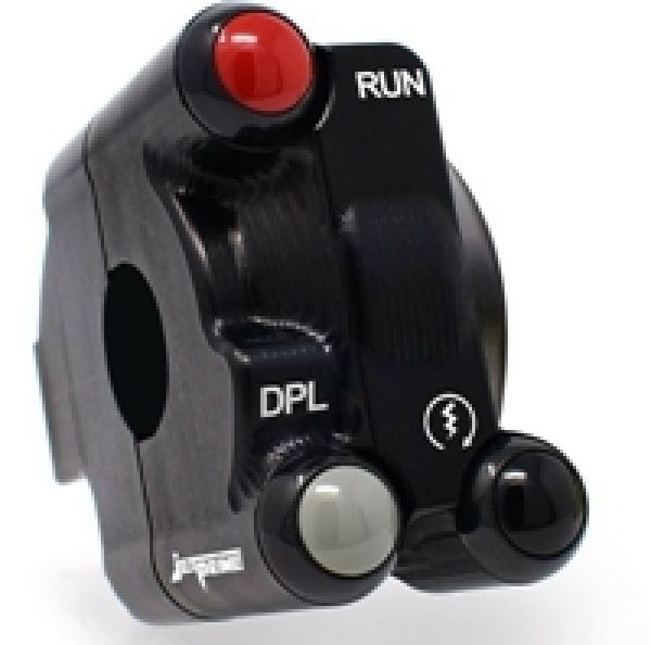 Jetprime Gasgriffschale mit Lenkerschaltereinheit gefräst Ducati V4 / V4S plug & play