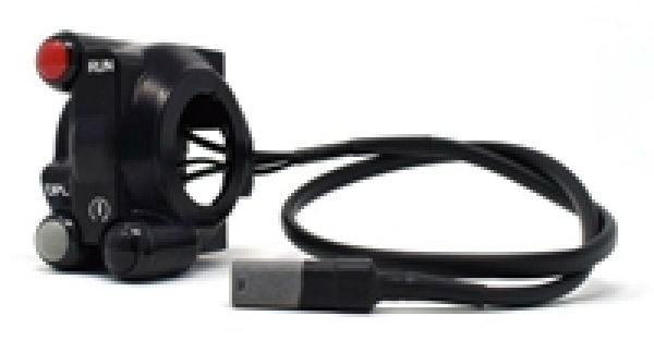 Jetprime Gasgriffschale mit Lenkerschaltereinheit gefräst Ducati V4 / V4S plug & play
