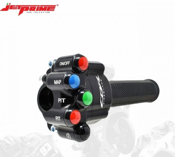 Jetprime Gasgriffschale mit Lenkerschaltereinheit gefräst Honda CBR1000RR-R 20- plug & play