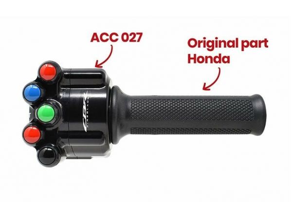 Jetprime Gasgriffschale mit Lenkerschaltereinheit gefräst Honda CBR1000RR-R 20- plug & play