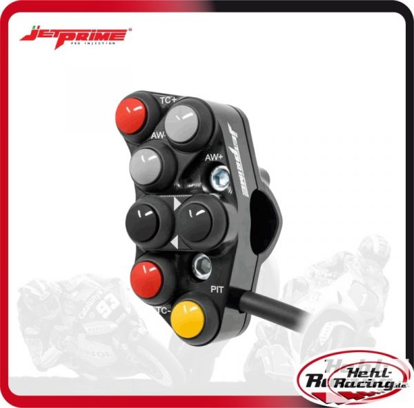 Jetprime Aprilia RSV4 2017 bis 2020 Tuono V4 2017 bis 2020 Lenkerschalter (race) inklusive TC Controle links plug & play