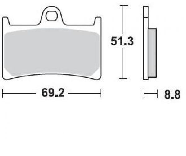 BRAKING Bremsbelag CM66 Racing