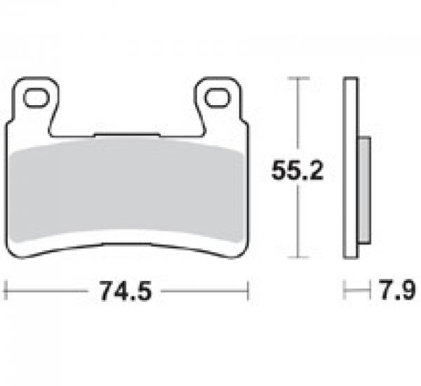 BRAKING Bremsbelag CM66 Racing