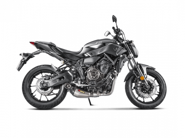 Akrapovic Racing Line Titanium komplett Anlage Yamaha Mt07 und Fz07 2014 bis 2020