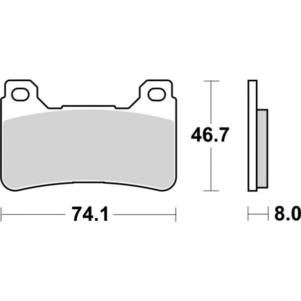 AP Racing Bremsbelag LMP409CRR Carbonfaser Rennsport Asphalt ohne Straßenzulassung für Honda CB 1000 R 08-16, CBR 1000 RA 09-16, CBR 600 RR 03-19, CBR 1000RR/SP 04-21  vorne