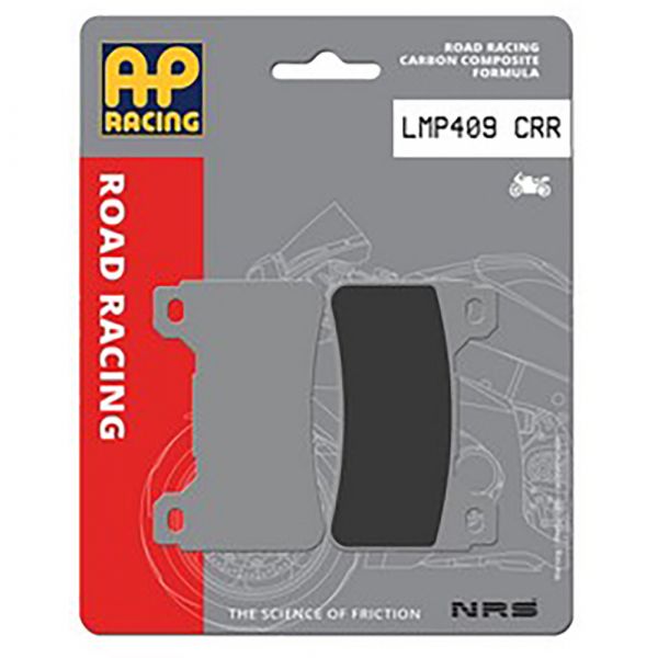 AP Racing Bremsbelag LMP409CRR Carbonfaser Rennsport Asphalt ohne Straßenzulassung für Honda CB 1000 R 08-16, CBR 1000 RA 09-16, CBR 600 RR 03-19, CBR 1000RR/SP 04-21  vorne