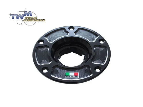 TWM ALUMINIUM TAPR.01N TANKDECKELBASIS schwarz für  verschiedene Aprilia Modelle