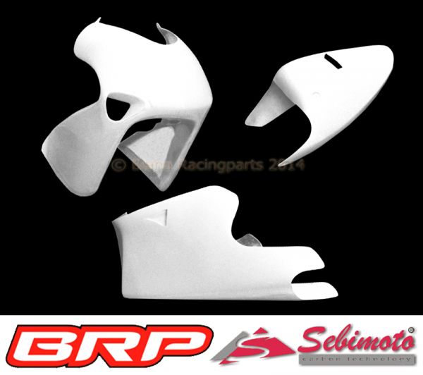 Aprilia RSV 250 R 1995 Production Racer Sebimoto Rennverkleidung 2 tlg. Höcker offen für Originalsitz fairing 2 parts + tailsection open