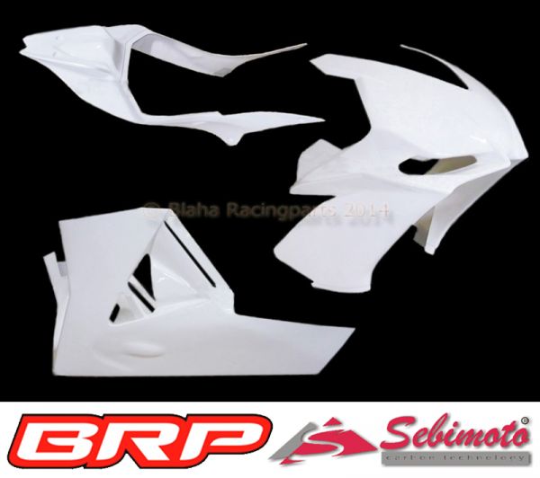 Aprilia RSV4 2009-2012 Sebimoto Rennverkleidung 2 teilig + Höcker