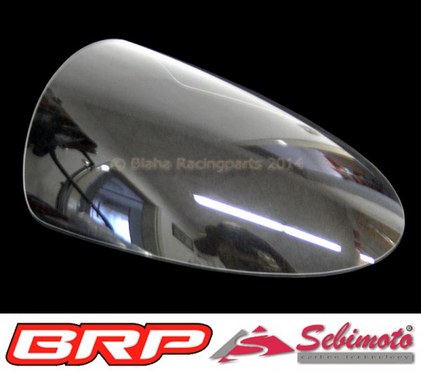 Aprilia ART Moto GP 2013 Sebimoto Verkleidungscheibe Racing, klar ohne ABE Windshield racing