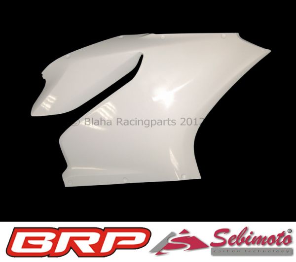 Ducati Panigale 1199 2012 bis 2014 Sebimoto Rennverkleidung 5 teilig und Höcker offen Fairing 5 parts and tailsection open in GFK