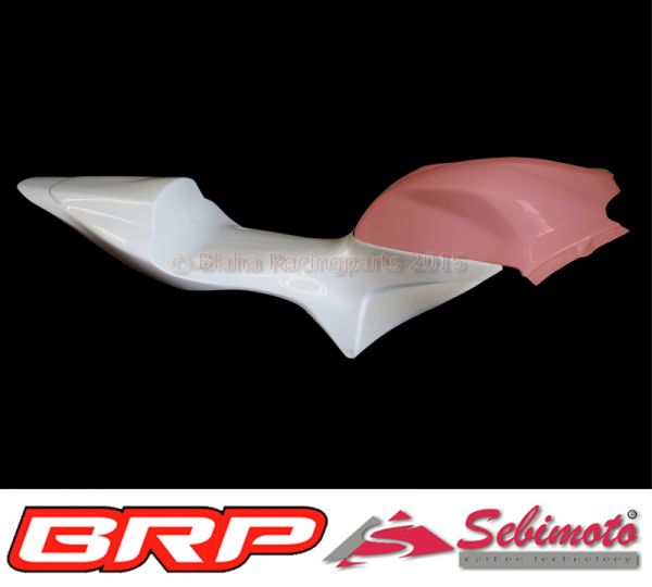 Honda CBR 600RR 2007-2012 PC40 Sebimoto Höcker geschlossene Sitzfläche für Moosgummiauflage Tailsection closed seatplate for foam rubber