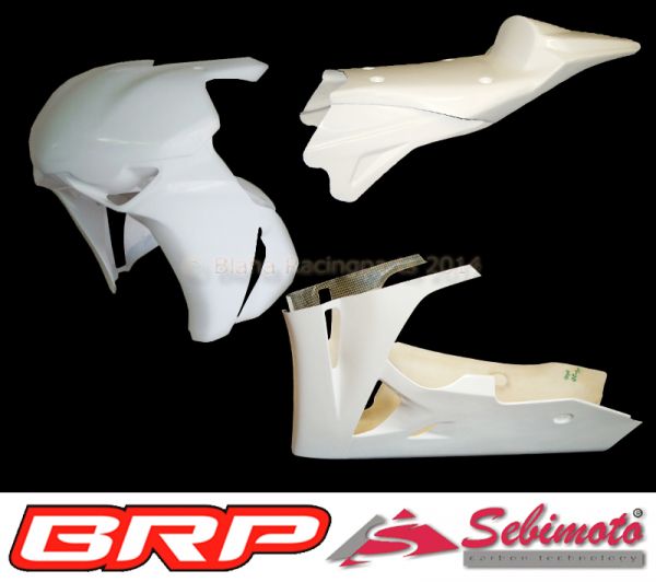 Honda CBR 1000RR 08-11 SC59 Sebimoto Rennverkleidung 2 teilig Unterteil Racing + Höcker geschlossen Ten Kate für Moosgummi Fairing 2 parts lower part racing tailsection closed Ten Kate for foam rubber
