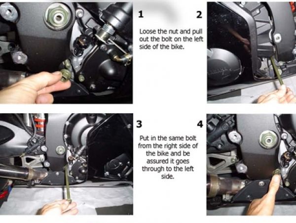 Fußrastenanlage ARP Racing für Yamaha YZF 600 R6 2003-2005 RJ05 RJ09