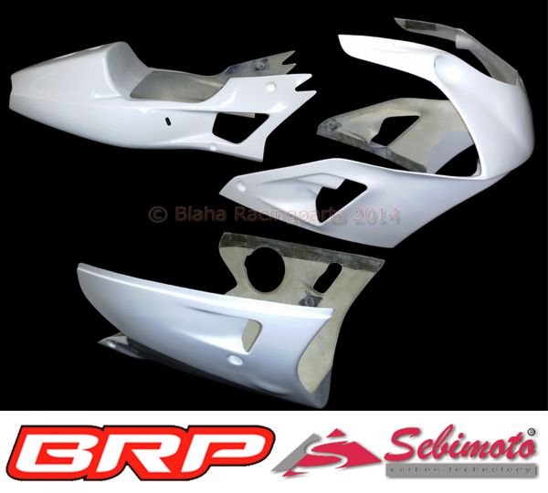 Kawasaki ZXR 400 R 1991 - 1999 Sebimoto Rennverkleidung 2 teilig. + Höcker offen für Originalsitz Fairing 2 parts + tailsection open for original seat