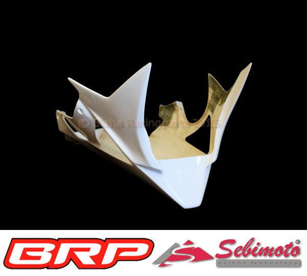 BMW S 1000RR / 2012-2014 Sebimoto Unterteil geschlossen, für original Auspuffanlage, mit Seitenständerausschnitt / Lower part for original exhaust