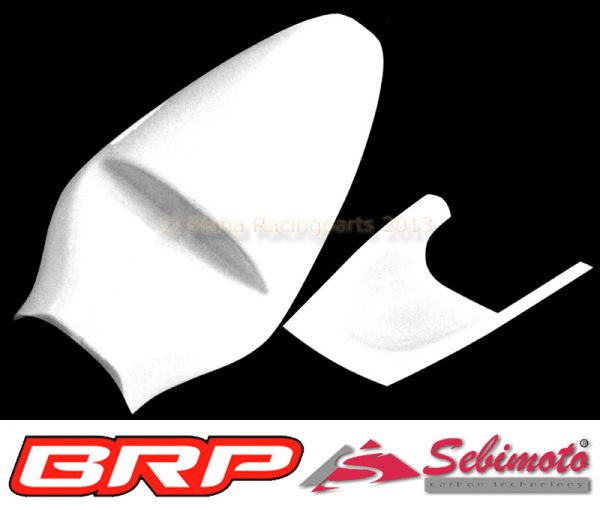 Suzuki GSX-R 600 1997-2000 und GSX-R 750 1996-1999 Sebimoto Rennverkleidung und Höcker geschlossen für Moosgummi Fairing 2 parts + tailsection close for foam rubber