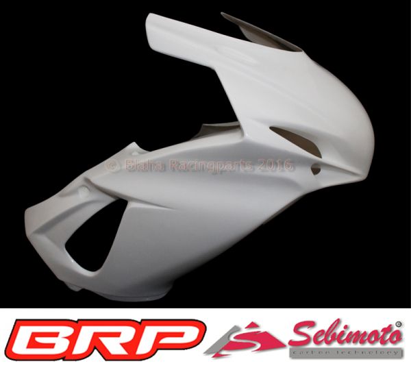 Suzuki GSX-R 600 2011-2018 / GSX-R 750 2011-2018 Sebimoto Rennverkleidung 2 teilig + Höcker offene Sitzfläche für Originalsitz + Höckerschutzblech in GFK